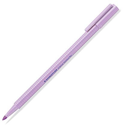 Staedtler Textmarker triplus Highlighter, ergonomische Dreikantform, Hohe Qualität Made in Germany, Linienbreite 1 - 4 mm, Set mit 10 Stück, Pastell-Farbe Lavendel, 362 C-620