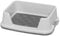 Iris Ohyama, Toilette, Töpfchen-Trainingstablett mit Kunststoffrand und Pfotenpolstern, L 39 x B 51 x H 15,4 cm, Einheit, rutschfest, BPA-frei, TRT-500, für Hunde, grau