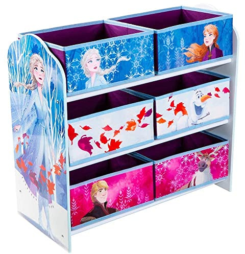La Reine des Neiges - Étagère de Rangement pour Jouets avec 6 caisses pour Enfants 471FZO