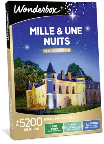Wonderbox Mille Et Une Nuits De Charme - Coffret Cadeau Idée Cadeau Séjours