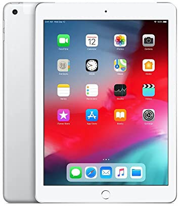 Apple iPad 9,7 (6th Gen) 32GB Wi-Fi + Cellular - Argento - Sbloccato (Ricondizionato)