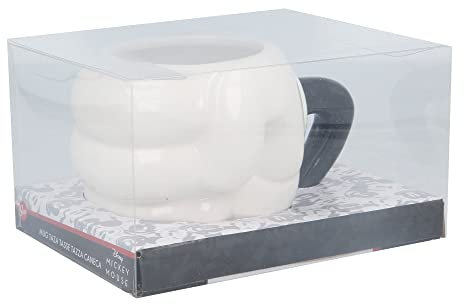 Stor Taza de cerámica con forma en 3D de 460 ml en caja regalo puño de Mickey Mouse