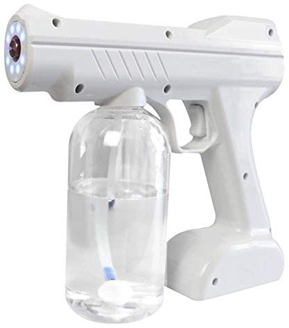 JIXIN Pulverizador Nebulizador, Pistola Pulverizadora De Atomización Y Desinfección,Blanco