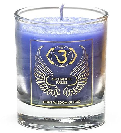 Duftende Votiv-Kerze Erzengel Raziel 6.Chakra