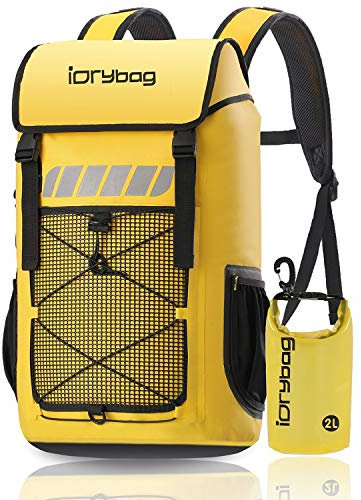 IDRYBAG Wasserdichter Rucksack für Herren 25L/45L, wasserdichte Taschen zum Kajakfahren, wasserdichter Rucksack zum Wandern.