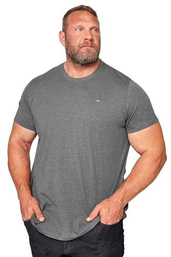 BadRhino Big & Tall Charcoal Core T-Shirt - Men's - Plus Size Curve