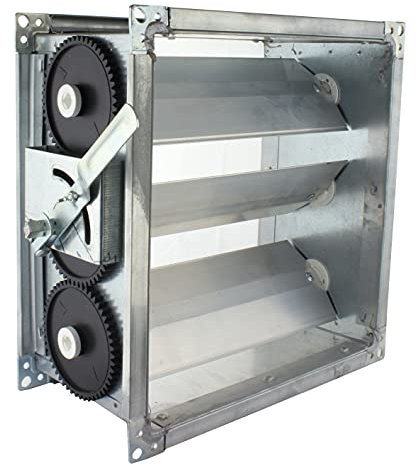 MKK Jalousieklappe Drosselklappe Lüftungskanal Lamellen Lüftungsgitter Kanal Gitter 500 x 500 mm