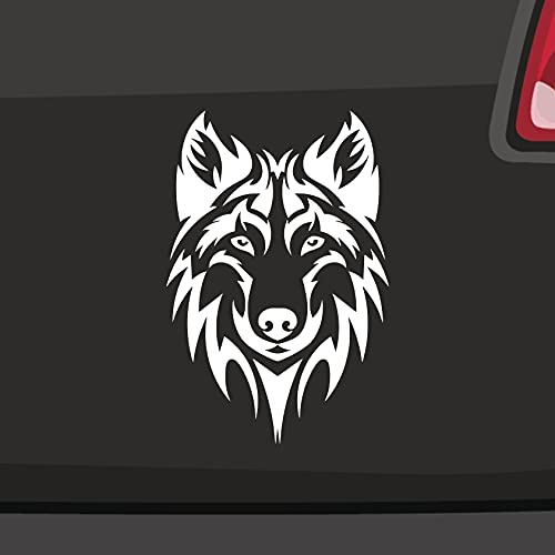 Wolf Tuning Aufkleber Racing Auto Treffen Werwolf Tribal Tattoo Eco Decal JDM in 6 Größen und 21 Farben