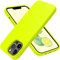 OTOFLY iPhone 13 Pro Case,Ultra Slim Fit iPhone Case Liquid Silicone Gel Cover with Full Body Protection Anti-Scratch Shockproof Case Compatible with iPhone 13 Pro (Fluorescent Yellow)
