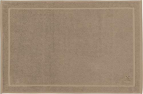 Erwin Müller Duschvorlage, Badematte Heidenheim - extra schwer, enorm saugstark, waschbar, trocknergeeignet - Hellbraun Größe 50x80 cm