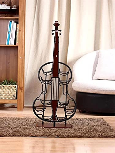 Miniatur Ornamente Cello Modell Weinflaschenregal Dekoration Holz Weinlagerregal Küche Weinutensilien Handwerk Ornamente