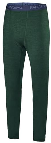 Black Crevice Herren Merino Unterhose, Forest Green/anthrazit, M