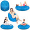 PATCH HOME Sitzsack 2 in 1 Sitzkissen Bodenkissen für Erwachsene & Kinder - Gaming mit Füllung Kissen Sessel BeanBag (Königsblau, Ø 155cm)