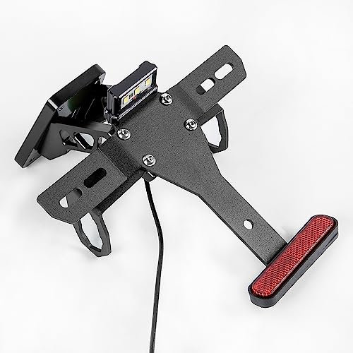 Lorababer Motorrad Kennzeichenhalter Fender Eliminator Kit kompatibel mit K-awasaki Z900 Z 900 Z-900 Z H2 Z H2 Z-H2 2020 2021 2022 2023 Registrierung Nummer Platte Halterung (Schwarz)