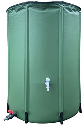 Sysdisen Regensammeltonne | Wasserspeichertank mit Netzabdeckung,Gartenbehälter mit großem Fassungsvermögen zum Auffangen des Regens und zum Wassersparen