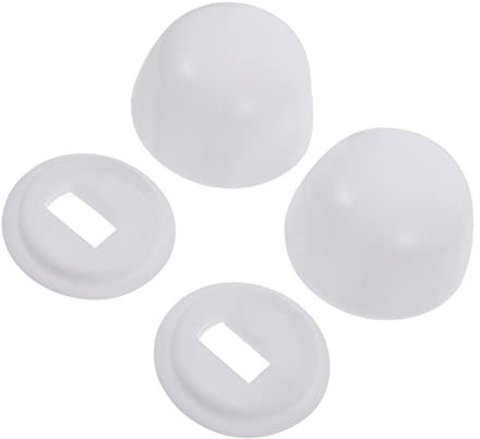 OSALADI 3 Set Di Tappi Universali Per Bulloni Per Wc Copribulloni Decorativi Per Wc Robusti in Plastica Liscia 2 Paia*3