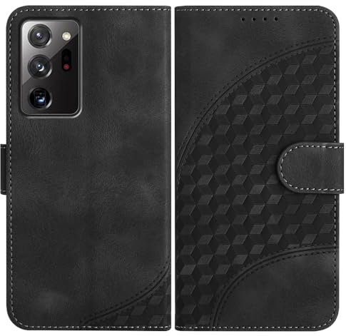 JayModCase Mobile Phone Case for Samsung Galaxy Note 20 Ultra, with Card Slot, Stand Function, Magnetic, PU Leather Case, Folio Flip Case Compatible with Galaxy Note 20 Ultra - Black