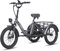 Fafrees F20 Mate Elektrische Dreirad 20 * 3.0 Zoll, 48V 21Ah Akku, e Bike klapprad 65N.m Motor, 3-Rad ebike 25km/h, Reichweite bis zu 55-110Km (Kleiner hinterer Korb, Grau)