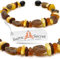 Baltic Secret Selected Baltic Amber Baltisches Bernsteinkette & Armband Set - Unisex Heilender Schmuck mit Natürlichen Bernsteinsteinen - Handgefertigt, Hochwertig (BERNSTEINARMBAND - 20 CM)