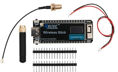 DollaTek 863–928 MHz Wireless Stick Lite ESP32 + LoRa V3 Entwicklungsboard, kompatibel mit ESP32-S3 Node Typ-C-Schnittstelle Wi-Fi, Bluetooth und LoRa Unterstützung von GPS mit LCD Display für Arduino