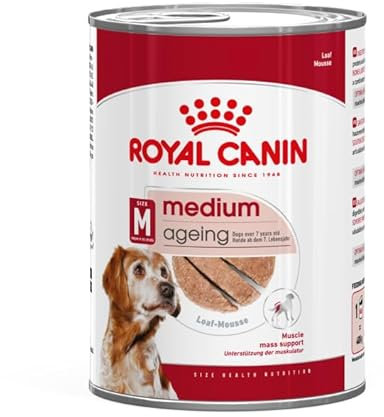 Royal Canin Medium Adult Nassfutter | 12 x 410 g | Alleinfuttermittel für ausgewachsene, mittelgroße Hunde von 11 bis 25 kg | Von 12 Monaten bis 10 Jahre
