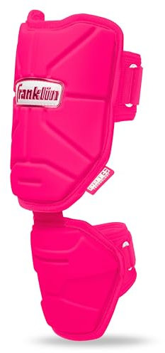 Franklin Sports Baseball Elbow Guard - PRT Series Adult Baseball + Softball Elbow Shield for Batting - Protective Elbow + Forearm Pad - Right + Left Hand Hitters - Optic Pink - One Size - Adult