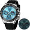 OLEVS Herrenuhr Business Luxus Diamond Moon Phase Männliche Uhr Chronograph Blau Zifferblatt Mode Kleid wasserdichte Datum Analoge wasserdichte Männer Armbanduhr