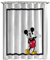 Disney Micky Maus Duschvorhang 178 x 182 cm – weißer Stoff für die Badezimmerdeko