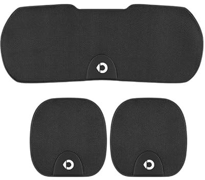 GTFRFD Auto Sitzkissen,für Smart Fortwo Forfour 453 451 452 450 454 Sitzauflagen Vorne Gegen Schwitzen Anti Rutsch Autositzschoner Atmungsaktiv Universal