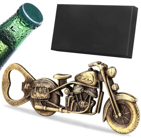 Apribottiglie Birra Moto Vintage, Moto Accessori Regali Uomo per Festa del Papà, Idee Regalo Divertenti di Natale per Marito, Fidanzato, Padre e Figlio, Birra Regali per Lui Compleanno San Valentino