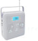 Portable CD Player with Bluetooth, A-B Repeat and Speed+/-, Bulit-in Double HiFi Speakers, AUX & Headphone Jack, FM Radio Boombox with USB Transcription, USB Port, LCD Displa
