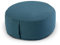 Amago home Yogakissen Bodenkissen rund H 14xø31 cm mit Buchweizenschalen Meditationskissen Sportkissen Farbe türkis - Jungle
