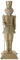 Holyart Generale schiaccianoci Resina Dorata 40 cm