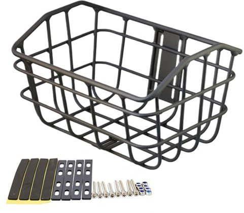 Fahrradkorb Vorne, Abnehmbarer Metallkorb Für Fahrrad Front, Frontkorb Mit/ohne Halterung, Robuster Gepäckkorb Fahrrad Lenkerkorb Für Mountainbikes, Für Klein Hund Einkaufen Schulweg Und Picknick
