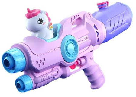 Luwecf Wasserspielzeug mit 500 Ml Wassertank, Reichweite von 5–8 M, für Outdoor Aktivitäten Im Sommer, Einhorn