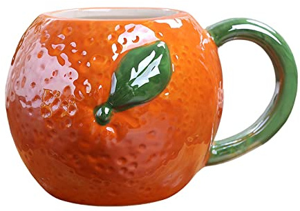 MotiveTech Coffee Mug Porcelain Cup for Milk And Juice Daily Use, Orange