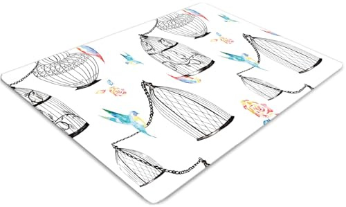 Bodenmatte 100x70 cm rutschfeste Matte Wasserdicht Stuhl Unterlage für Büro & Zuhause Kratzschutz PVC Vinyl Dekoration und Schutz Rechteckig Bodenschutz - Vogelkäfige