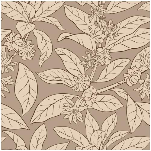 Wallario Memoboard aus Glas mit Motiv, Magnet-Tafel in 50 x 50 cm in Premium Qualität Florales Muster