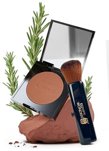 EGYPT-WONDER® Make Up Set Pearl Mineralpuder 10g mit Pinsel - Make-Up - Das Original seit 1980 für den perfekten Teint I Mineral Powder für jeden Hauttyp I Highlighter & Bronzing Make Up