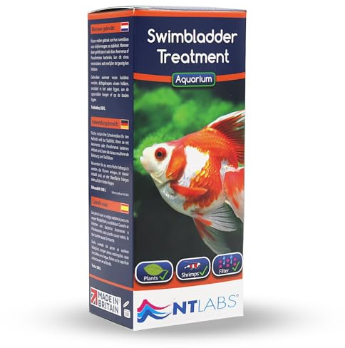 NT Labs Aquarium Swimbladder Disease Treatment (100ml Treats 500L) | Cures fish buoyancy & stability issues caused by internal bacterial infections. Safe for all tropical & coldwater tanks.