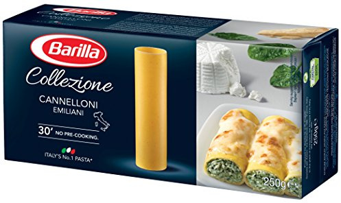 Barilla Hartweizen Pasta Collezione Cannelloni – 4er Pack (4 x 250g)