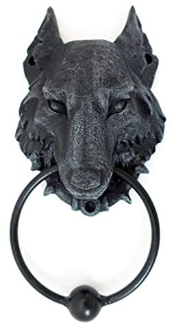 Gargoyle Head Resin And Metal Door Knocker Gothic