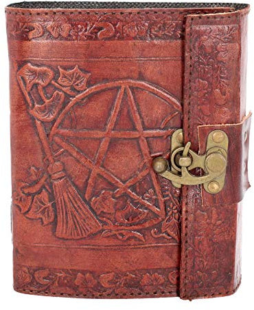 Nemesis Now Pentagram Unisex Bürozubehör rot Leder Höhe ca. 18 cm Gothic, Horror