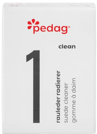 Pedag Wildleder-Reinigungs-Block, deutsche Herstellung, zum Reinigen von Wildlederschuhen, Stiefeln und Taschen, 1 Stück