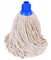 Professional Cotton Mop head with plastic socket. No 16, Blue