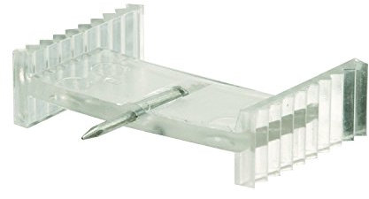 prime-line Produkte L 5802 Fenster Gitter Sicherungsclips mit Stahl Nadel (6 Pack), Kunststoff/transparent, 7/20,3 cm
