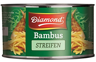 DIAMOND Bambusstreifen, eingelegtes Asia Gemüse im Glas, geeignet für Wok-Gerichte, low carb - 1 x 227 g