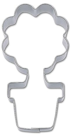 Städter Ausstechform Blume im Topf 7,5 cm | hen, Edelstahl, 7.5 cm, 115187