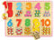 Bigjigs Toys Number and Colour Matching Puzzle - Educational Jigsaws
