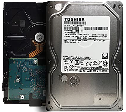 TOSHIBA DT01ABA100V 1TB SATA 6.0 Gb/s 5700 RPM Desktop Hard Drive (DT01ABA100)